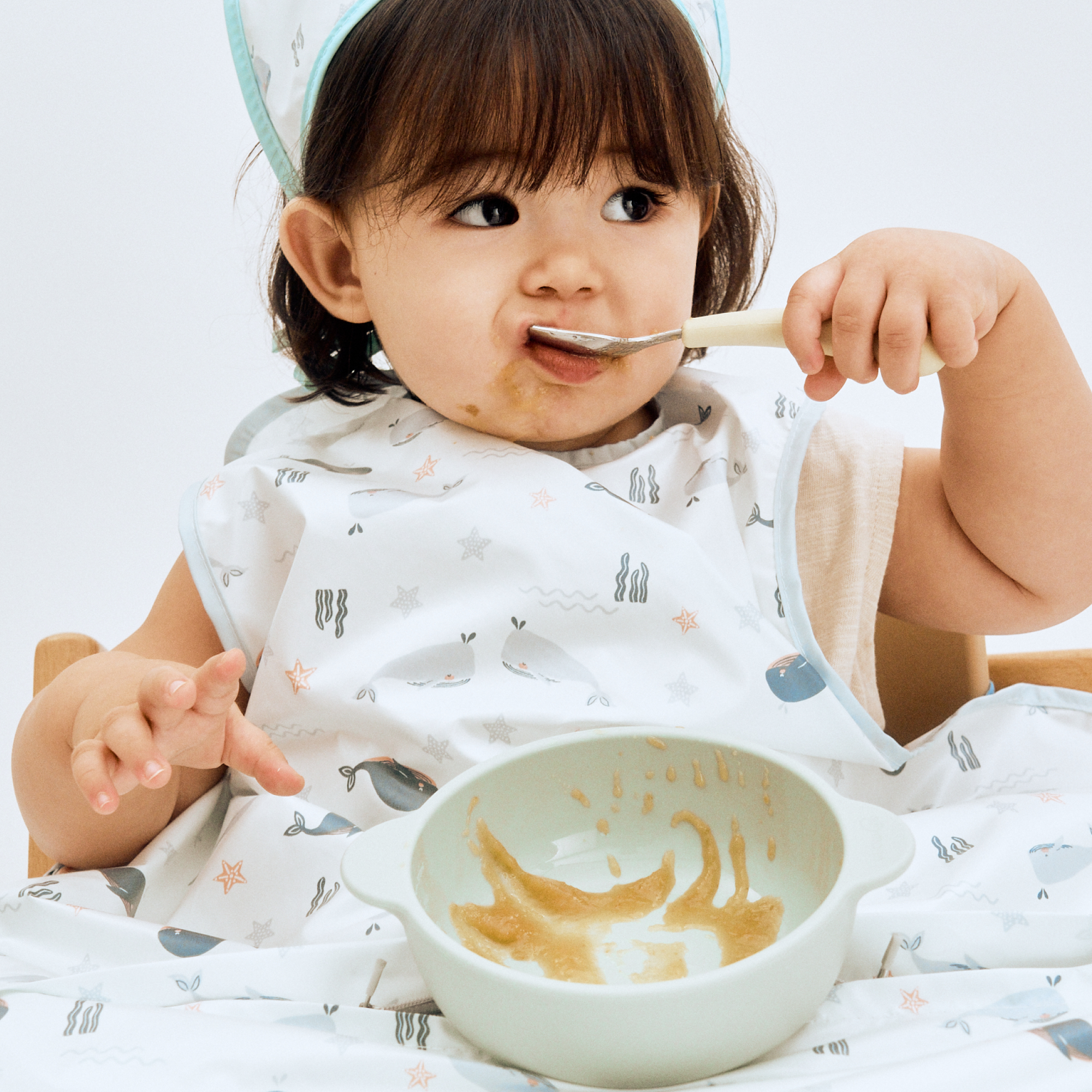 食べこぼし用エプロン  <ノースリーブ>