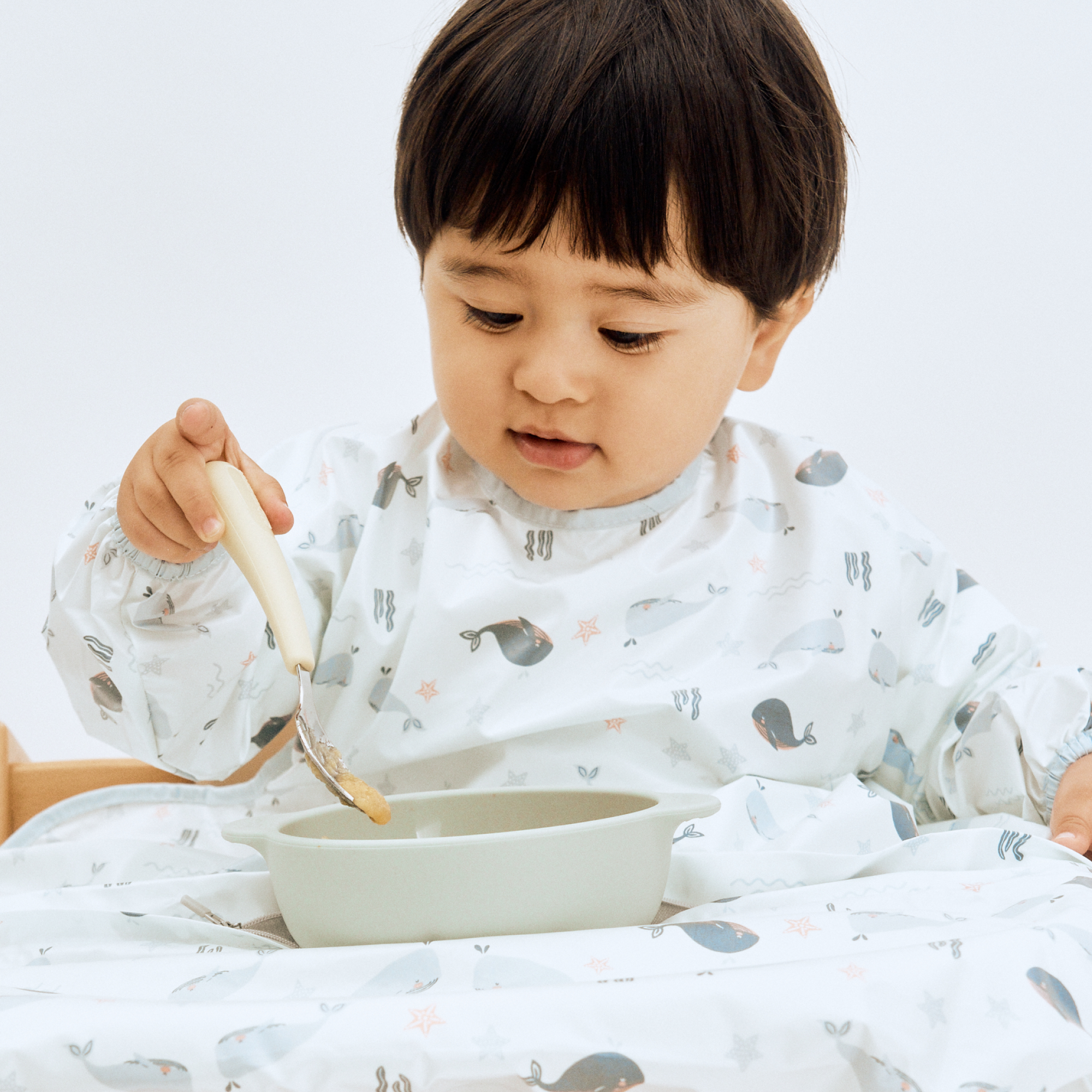 食べこぼし用エプロン  <長袖>